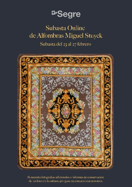 SUBASTA 1009 DE ALFOMBRAS