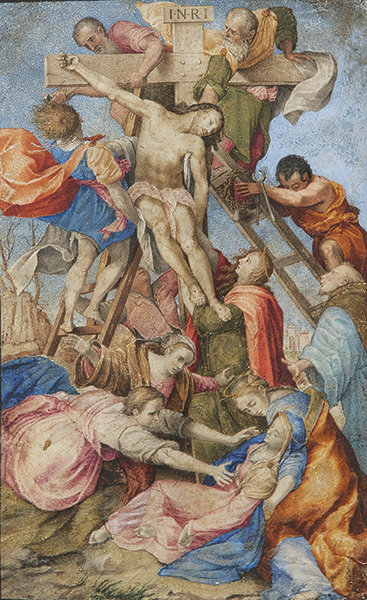 GERÓNIMO CASTELLO Génova h. 1580 – 1643 Descendimiento de la cruz (d’après Federico Barocci)