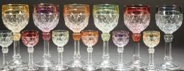 1474   -  Lote 1474: Seis copas de cristal tallado vino