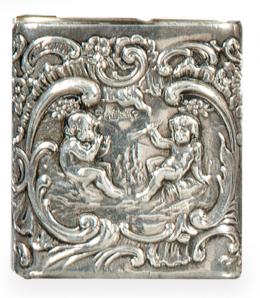 Lote 1508: Cerillero de plata alemana punzonada Ley 925 de 	
J.D.Schleissner Söhne, Hanau ff. S. XIX