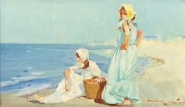 Lote 553: JOSÉ ANTONIO HERNÁNDEZ MARTÍN - Mujeres en la playa