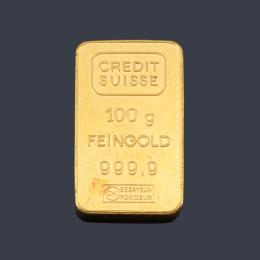 2450   -  Lote 2450: Lingote en oro de 24 K de 100 grs. 