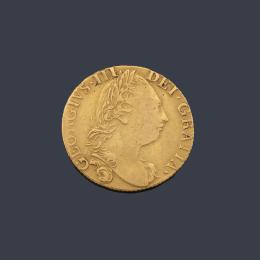 Lote 2458: George III 1785 Guinea, fourth laureate head right.