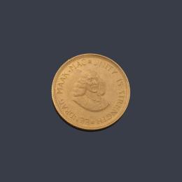 2460   -  Lote 2460: Moneda Sudafricana en oro de 22 K.