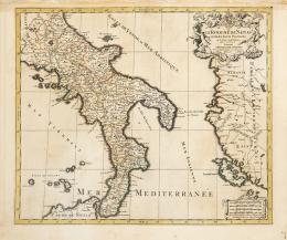 13   -  Lote 13: ALEXIS-HUBERT JAILLOT - Le Royaume de Naples Divisé en Douze Provinces. sur les Memoires les plus Nouveaux