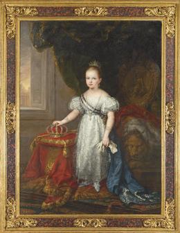 Lote 121: JOSÉ GUTIÉRREZ DE LA VEGA - La reina Isabel II niña