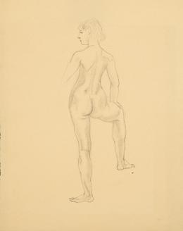 Lote 348: ISMAEL SMITH - Desnudo de espaldas