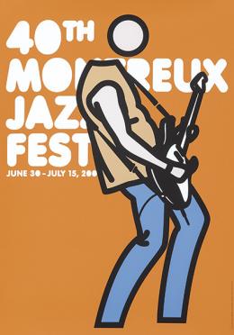 Lote 467: JULIAN OPIE - Montreux Jazz Festival 