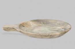 1040   -  Lote 1040: Pila de agua bendita en mármol blanco veteado, España S. XIX.