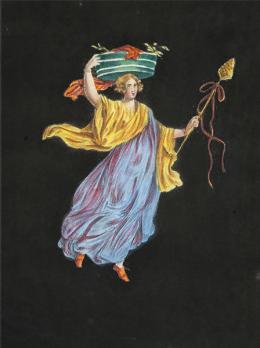 12   -  Lote 12: MAESTRI MICHELANGELO - Colección de 3 alegorías femeninas inspiradas en los frescos de Erculano