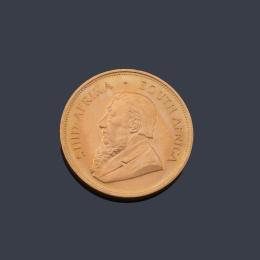 Lote 2676: Moneda Krugerrand South Africa en oro de 22 K.