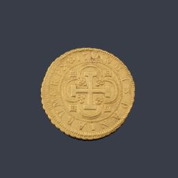Lote 2683: Felipe V, 8 escudos Sevilla 1701 M.