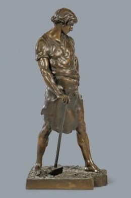 Lote 1051: Emile Picault (Francia 1833-1915)
"Pax et Labor"
Escultura de bronce patinad