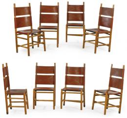 Lote 1335
Carlo Scarpa (1906-1978) para Bernini
Conjunto de ocho sillas modelo nº 783, llamadas "Kentucky". 
