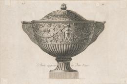 Lote 0009
CARLO ANTONINI - Parte opposta di detto vasoGran tazza antica di porfido nel Museo Pio-Clementino