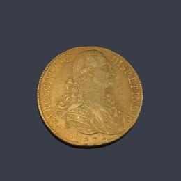 Lote 2552: Carlos IV, 8 escudos Nuevo Reino 1805 JJ.