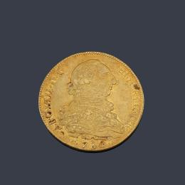 Lote 2553: Carlos IV, 8 escudos Potosi 1780 SF.