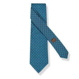 Lote 2586: Corbata Hermès Monograma azul