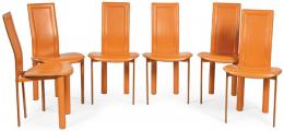 Lote 1288: Giorgio Cattelan (1960) para Cattelan Italia
Italia años 80
Conjunto de seis sillas con respaldo alto modelo Lara