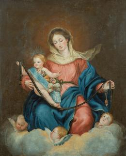 Lote 88: ESCUELA ESPAÑOLA S. XIX - Nuestra Señora de la Correa o Virgen de la Consolación
