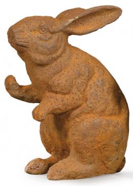 Lote 1515: Conejo de hierro colado para jardín