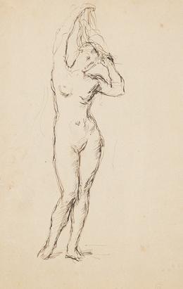 Lote 142: HENRI-EDMOND CROSS - Desnudo femenino "Berenice"