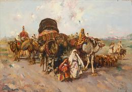 Lote 163: JOSÉ NAVARRO LLORENS - Caravanas en el desierto