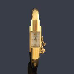 Lote 2552: BAUME & MERCIER modelo Marquise nº 124896, 20408 de señora con caja y brazalete en oro amarillo de 18K.