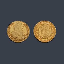 Lote 2615: Carlos III 8 escudos, Santiago 1788 DA