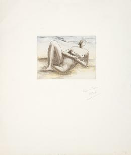 Lote 650: HENRY MOORE - Reclining Figure 8