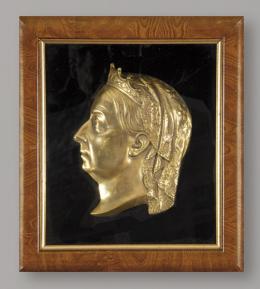 Lote 1116: Relieve en bronce de la reina Victoria, S. XIX. Retrato de perfil. 