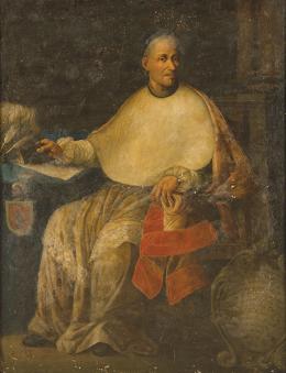 Lote 121: ESCUELA VALENCIANA S. XVIII - Retrato de don Juan Viudes, canónigo magistral Orihuela