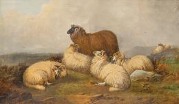 Lote 128: ATRIBUIDO A THOMAS SIDNEY COOPER - Paisaje con ovejas
