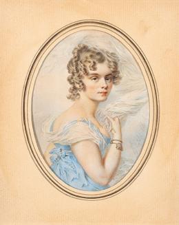 Lote 69: HENRI JOSEPH HESSE - Retrato de María Fernanda Fitz-James-Stuart Stolberg-Gedern, duquesa de Híjar