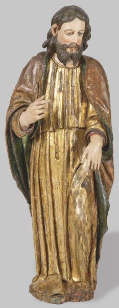 Lote 1273
Seguidor de Juan de Valmaseda (1487-1576) Escuela Castellana S. XVI
"Cristo"
Escultura de madera tallada, policromada y dorada.