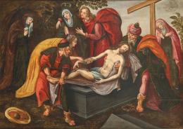 Lote 86: ESCUELA FLAMENCA S. XVII - Cristo es trasladado al sepulcro