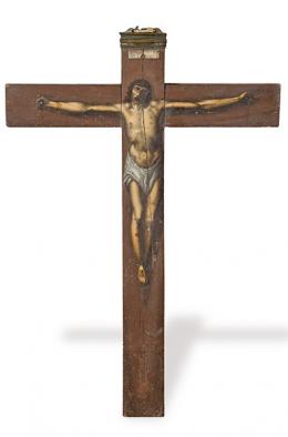 Lote 89: ESCUELA ESPAÑOLA FNS. S. XVIII - Crucificado