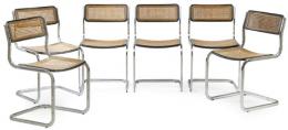 Lote 1385: Marcel Breuer (1902-1981) para Arrben
Conjunto de seis sillas (B32) modelo Cesca