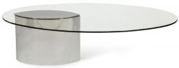 Lote 1407: Cini Boeri (1924-2020) para Knoll, 1970
Mesa de café modelo Lunario. Tablero de vidrio templado transparente y base en acero