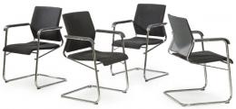 Lote 1427: Conjunto de cuatro sillas cantilever modelo Sito 240/3 de Wilkhahn
