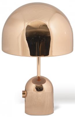 Lote 1437: Lámpara de mesa modelo Bell de Tom Dixon, en acero prensado y policarbonato acabado copper.
S. XX