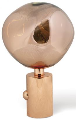 Lote 1438: Lámpara de mesa modelo Melt de Tom Dixon, en acero prensado y policarbonato acabado copper.