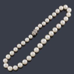 Lote 2172: Collar de perlas