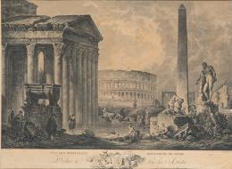 Lote 13: HUBERT ROBERT - Vue des principaux monuments de Rome
