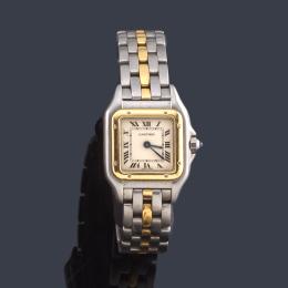 Lote 2579: Reloj Cartier acero y oro
