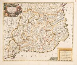 Lote 4: GERARD VALK - Principauté de Catalogne ou sont compris les comtés de Roussillon et de Cerdagne divisées en leurs vigueries