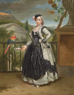 Lote 0078
CÍRCULO DE ANTONIO RAPHAEL MENGS PPIOS. S. XIX - Retrato de la marquesa de Llano, doña Isabel de Parreño y Arce