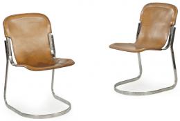 Lote 1325: Willy Rizzo (Nápoles, 1928 - 2013) para Cidue
Pareja de sillas modelo C2