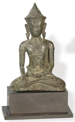 Lote 1426: Buda de bronce Tailandia S. XIII