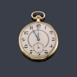 Lote 2516
MOVADO reloj lepin con caja en oro amarillo de 18 K, c. 1920. Con estuche